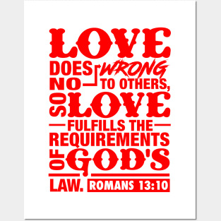 Romans 13:10 Posters and Art